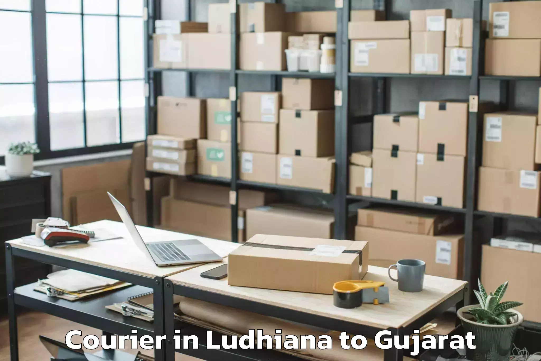 Leading Ludhiana to Kadi Courier Provider